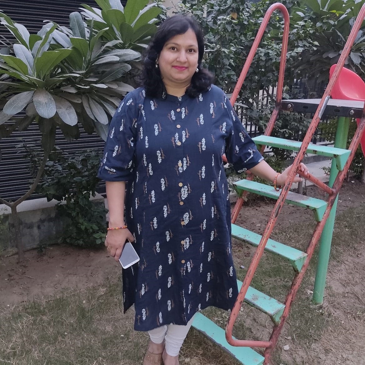 Designer Printed Cotton Kurti