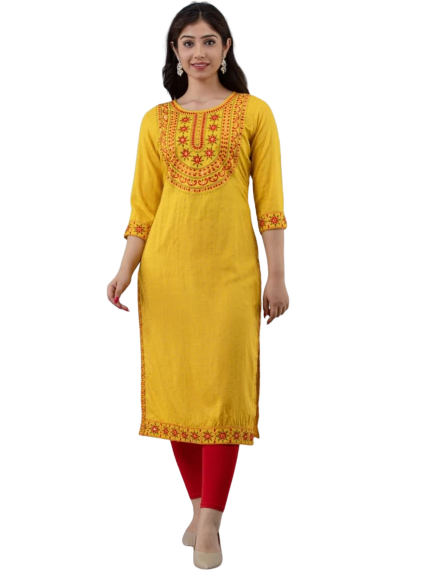 Trendy Blue Embroidered Kurti