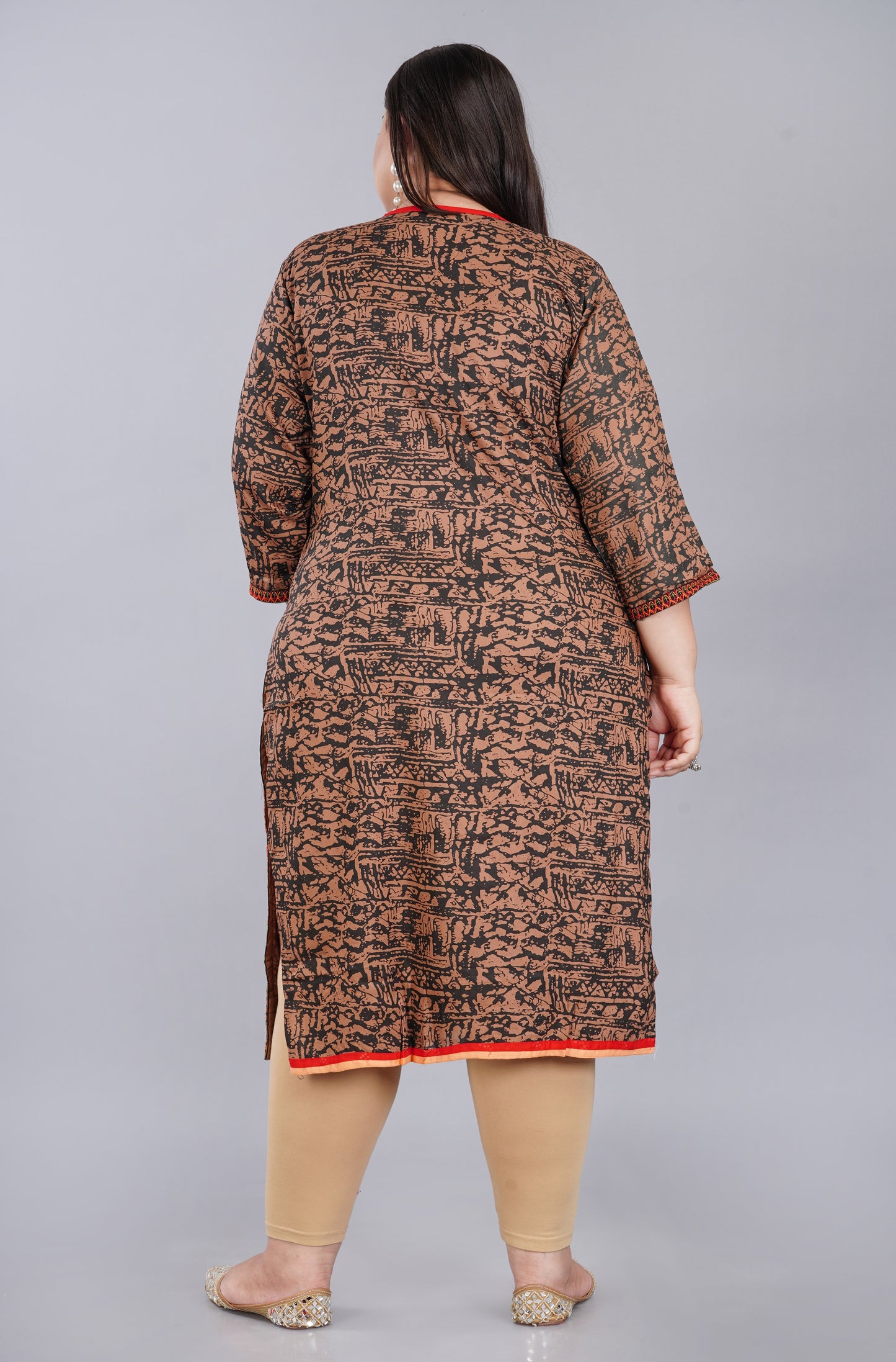 Stylish Embroidered Straight Kurti