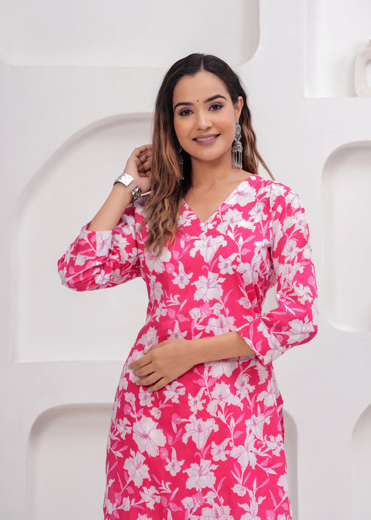 Pure COTTON Pink Floral print Co-ord set