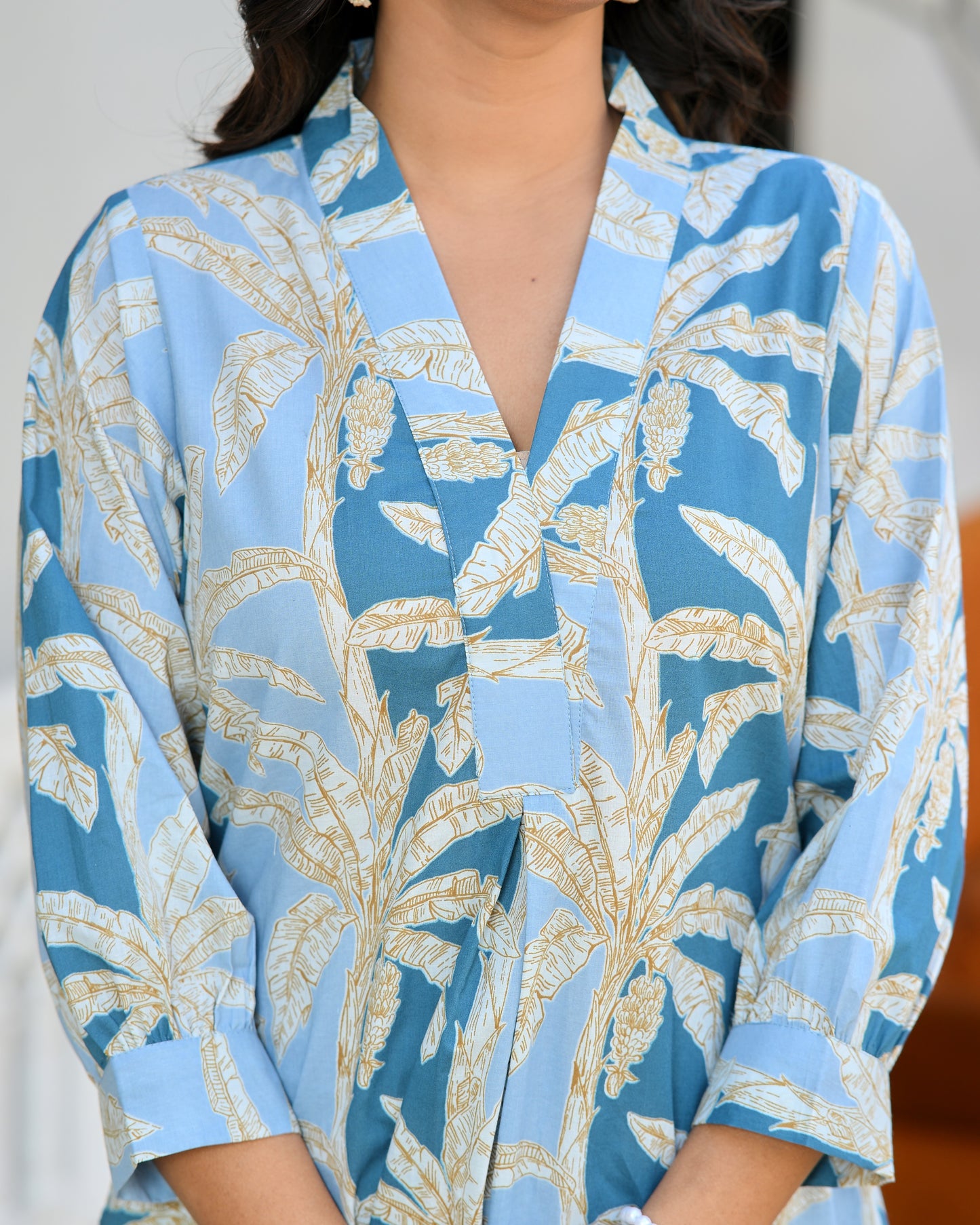 Pure Cotton printed designer dress