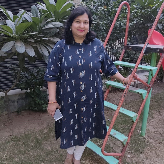 Designer Printed Cotton Kurti