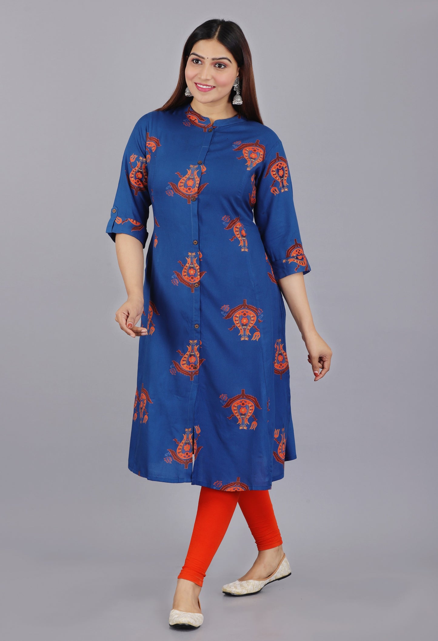 Blue A-Line Kurti