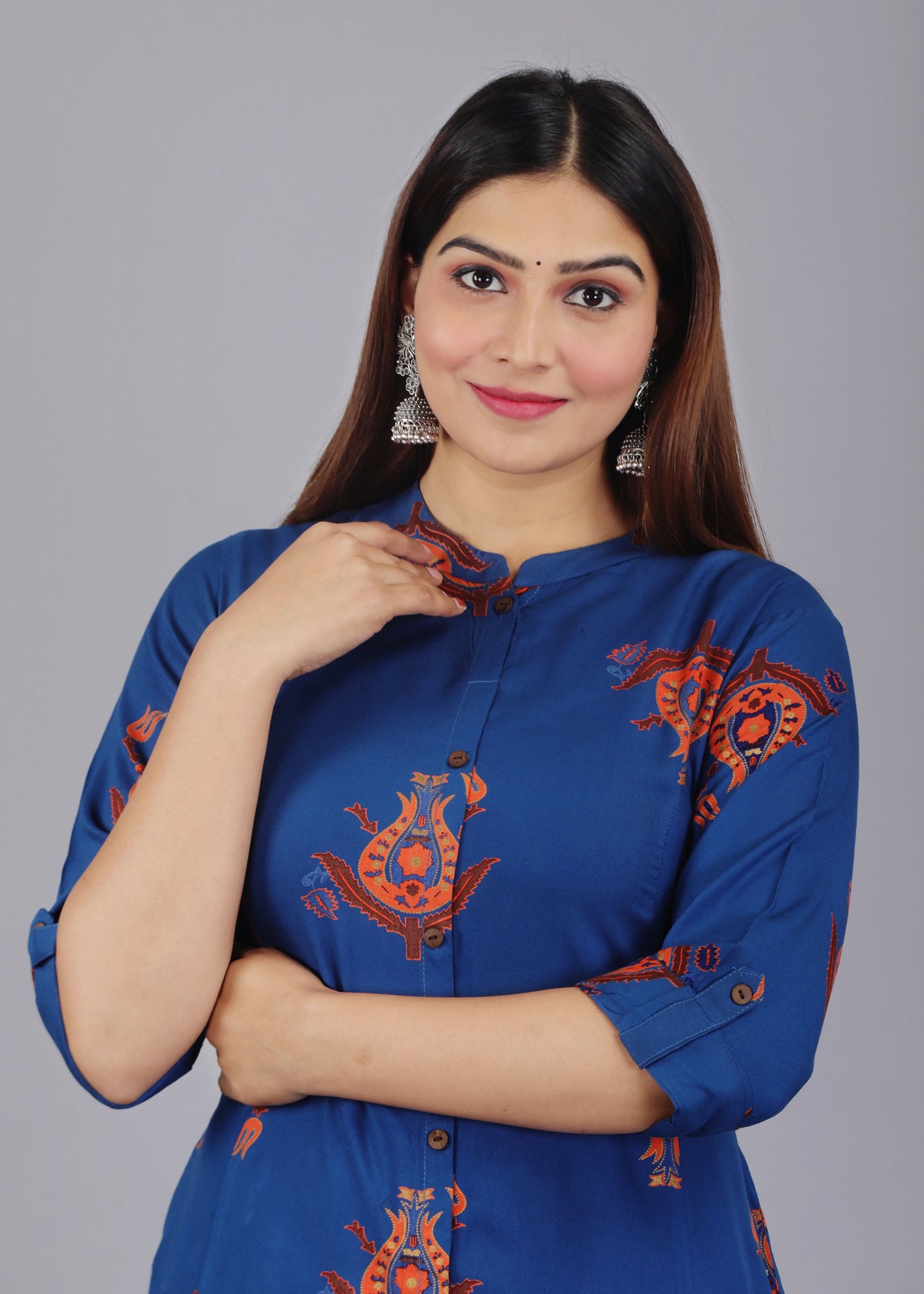 Blue A-Line Kurti